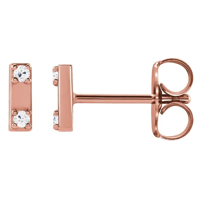 Earrings HarryChadEntcom 2 Stone Real Diamond Stud Earrings Rose Gold 4 Carats Round Old Mine Cut Earrings HarryChadEntcom 2 Stone Real Diamond Stud Earrings Rose Gold 4 Carats Round Old Mine Cut