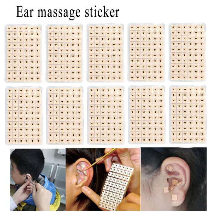 Earrings Life Changing Energy 600pcs Disposable Ear Press Stickers Acupuncture Vaccaria Plaster Bean