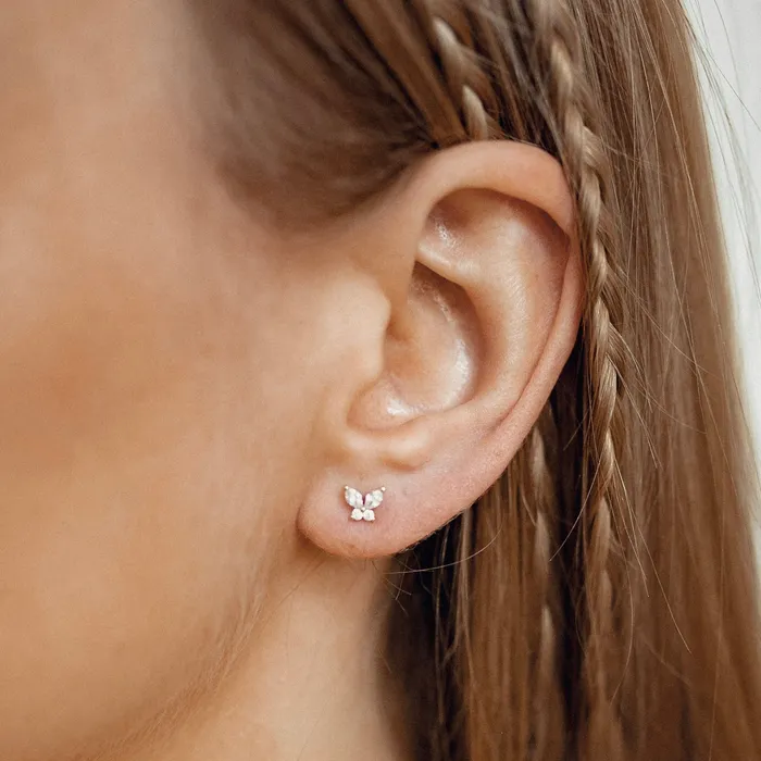 Earrings Metamorphosis Earrings 9K Gold Hey Happiness