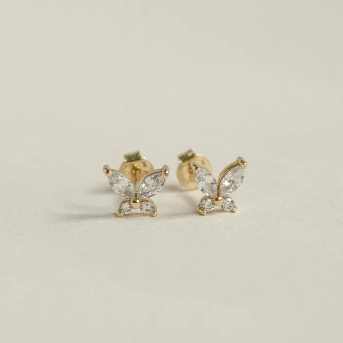 Earrings Metamorphosis Earrings 9K Gold Hey Happiness
