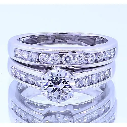 GB 250 Carats Round Natural Earth Mined Diamond Engagement Ring Set White Gold 14K Rings GB 250 Carats Round Natural Earth Mined Diamond Engagement Ring Set White Gold 14K Rings