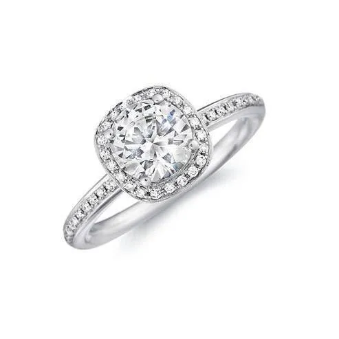 GB 26 Ct Sparkling Natural Earth Mined Diamond Engagement Halo Ring White Gold Rings GB 26 Ct Sparkling Natural Earth Mined Diamond Engagement Halo Ring White Gold Rings