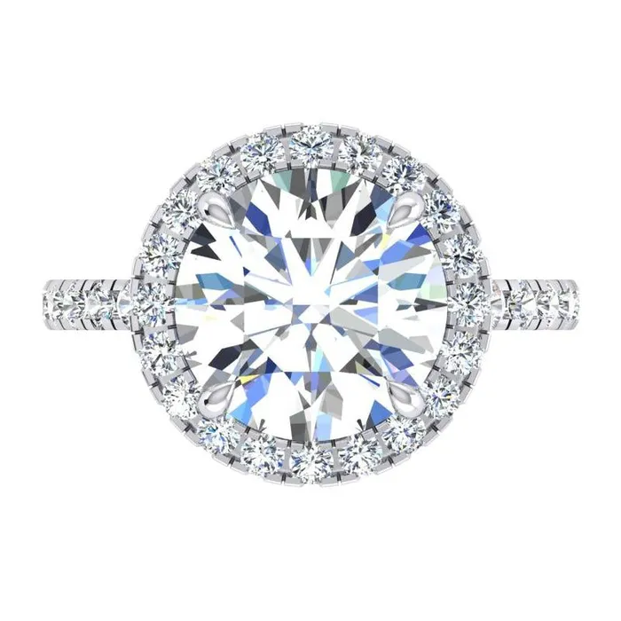 GB 450 Carats Natural Earth Mined Diamond Anniversary Ring Halo Setting Rings GB 450 Carats Natural Earth Mined Diamond Anniversary Ring Halo Setting Rings