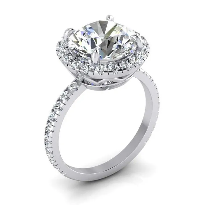 GB 450 Carats Natural Earth Mined Diamond Anniversary Ring Halo Setting Rings GB 450 Carats Natural Earth Mined Diamond Anniversary Ring Halo Setting Rings