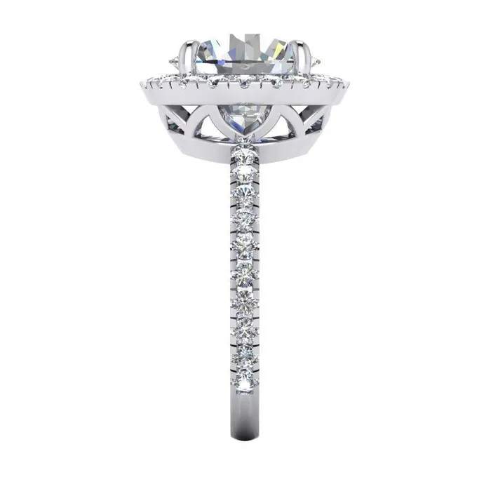 GB 450 Carats Natural Earth Mined Diamond Anniversary Ring Halo Setting Rings GB 450 Carats Natural Earth Mined Diamond Anniversary Ring Halo Setting Rings