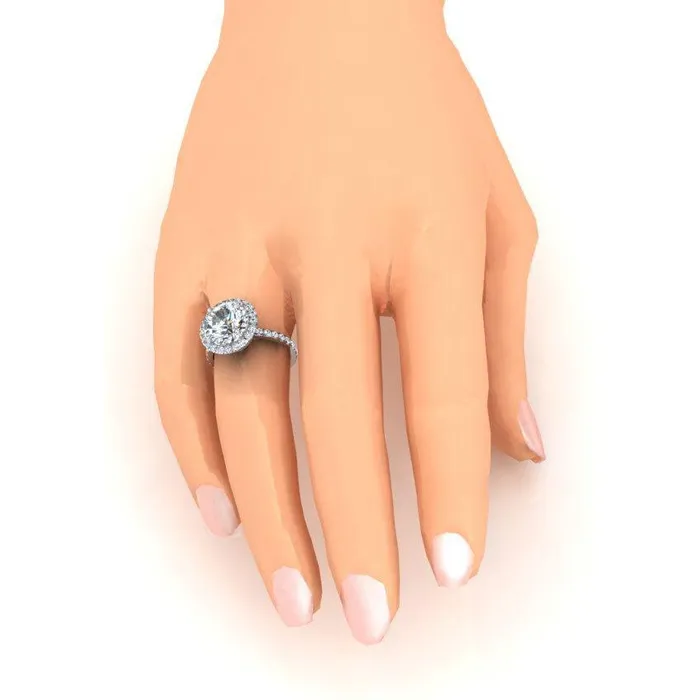 GB 450 Carats Natural Earth Mined Diamond Anniversary Ring Halo Setting Rings GB 450 Carats Natural Earth Mined Diamond Anniversary Ring Halo Setting Rings