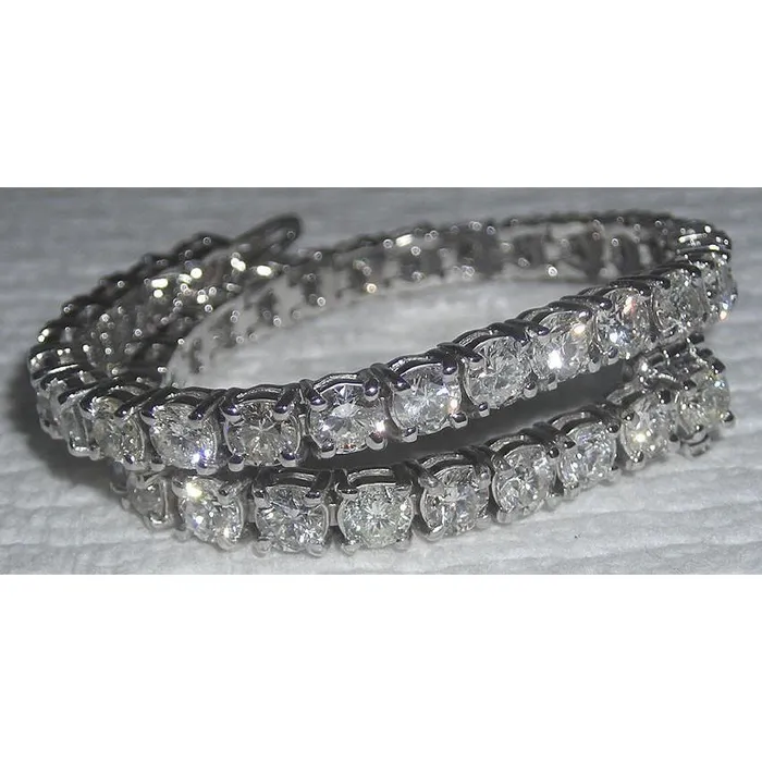 GB Bracelets 25 Pointer Tennis Bracelet Natural Earth Mined Diamond