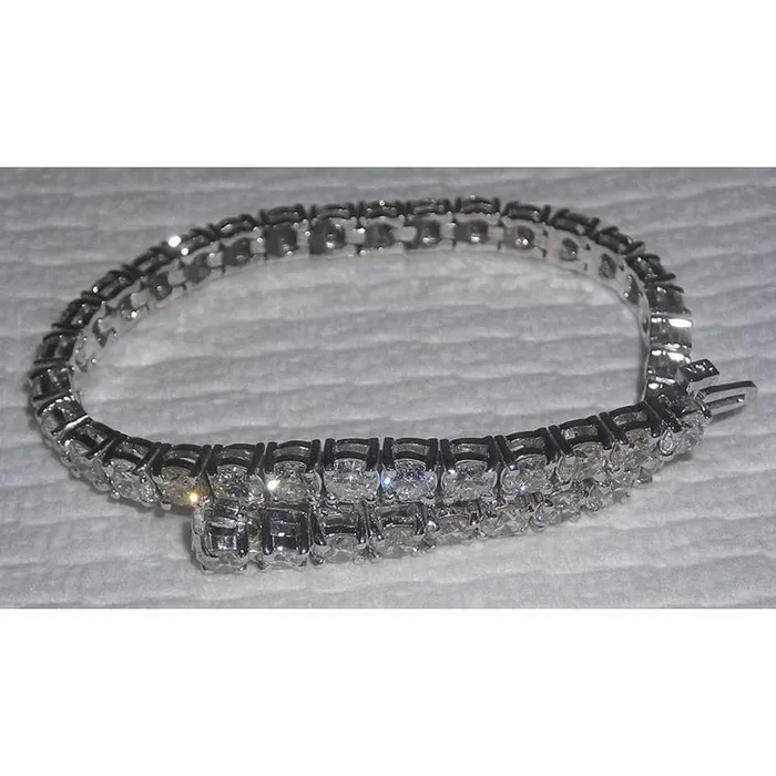 GB Bracelets 25 Pointer Tennis Bracelet Natural Earth Mined Diamond