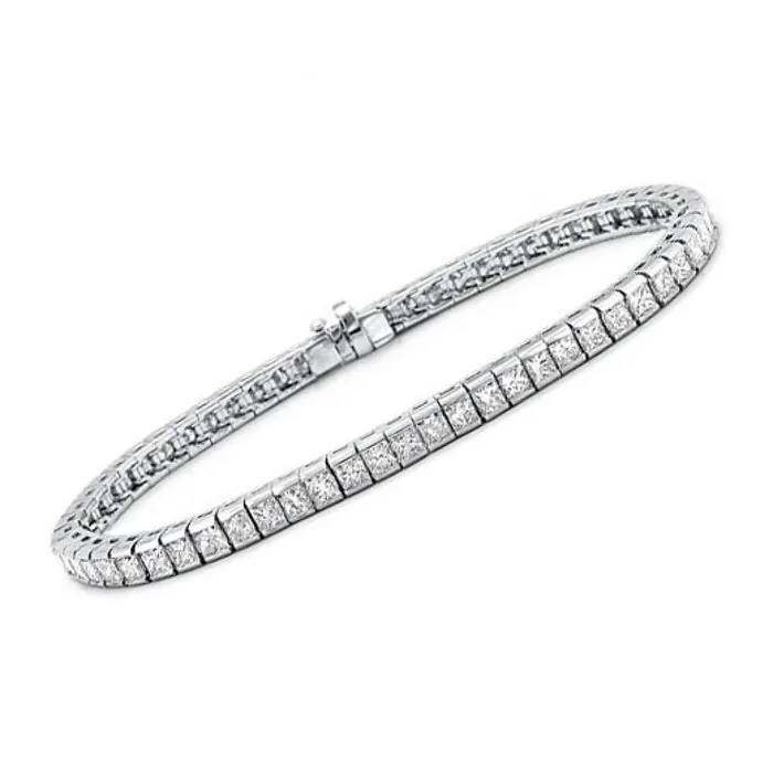 GB Bracelets Real Natural Earth Mined Diamond Tennis Bracelet 9 Carats White Gold 14K Women Jewelry GB Bracelets Real Natural Earth Mined Diamond Tennis Bracelet 9 Carats White Gold 14K Women Jewelry