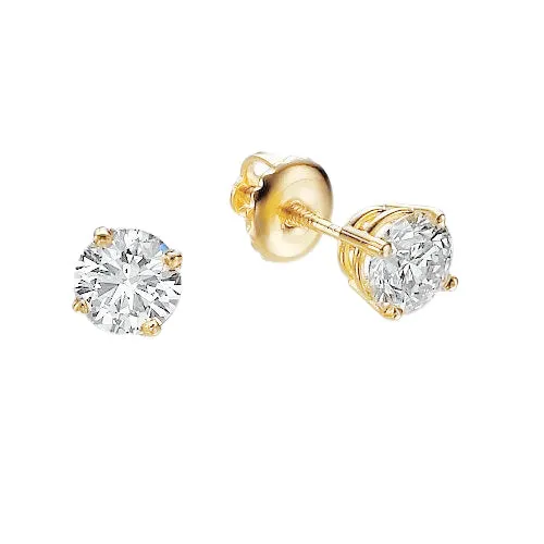 GB Earrings F Vs1 250 Carats Sparkling Real Natural Earth Mined Diamonds Studs Earrings 14K Yellow Gold GB Earrings F Vs1 250 Carats Sparkling Real Natural Earth Mined Diamonds Studs Earrings 14K Yellow Gold