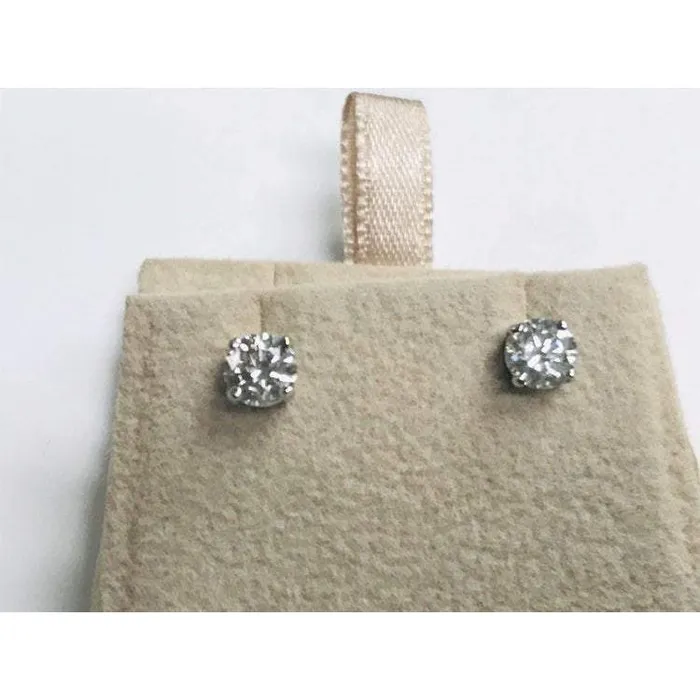 GB Earrings Genuine Natural Earth Mined Diamond White Gold Stud Earrings 1 Ct Solitaire GB Earrings Genuine Natural Earth Mined Diamond White Gold Stud Earrings 1 Ct Solitaire