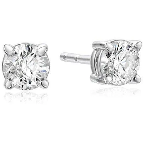 GB Earrings Round Stud Natural Earth Mined Diamond Earring 35 Carats Prong Set White Gold 14K GB Earrings Round Stud Natural Earth Mined Diamond Earring 35 Carats Prong Set White Gold 14K