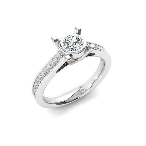 GB Gorgeous Round Brilliant Cut 190 Ct Natural Earth Mined Diamond Wedding Ring White Gold Rings GB Gorgeous Round Brilliant Cut 190 Ct Natural Earth Mined Diamond Wedding Ring White Gold Rings