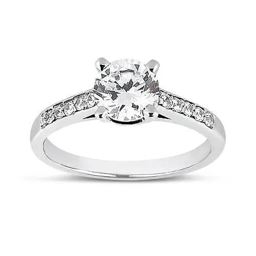 GB Rings 150 Carat Round Brilliant Natural Earth Mined Diamond Anniversary Ring White Gold 14K GB Rings 150 Carat Round Brilliant Natural Earth Mined Diamond Anniversary Ring White Gold 14K
