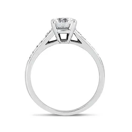 GB Rings 150 Carat Round Brilliant Natural Earth Mined Diamond Anniversary Ring White Gold 14K