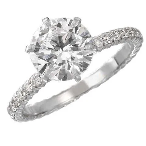 GB Rings 240 Carats Round Natural Earth Mined Diamond Wedding Ring White Gold Lady Jewelry GB Rings 240 Carats Round Natural Earth Mined Diamond Wedding Ring White Gold Lady Jewelry