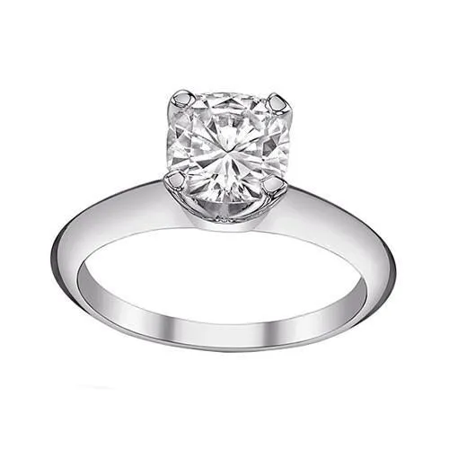 GB Rings Big 3 Ct Cushion Cut Natural Earth Mined Diamond Solitaire Ring Gold White GB Rings Big 3 Ct Cushion Cut Natural Earth Mined Diamond Solitaire Ring Gold White