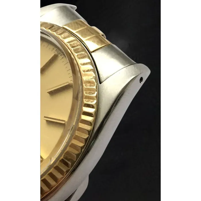 GB Rings Rolex Datejust 36 mm Champagne Stick Dial Two Tone Mens Watch GB Rings Rolex Datejust 36 mm Champagne Stick Dial Two Tone Mens Watch