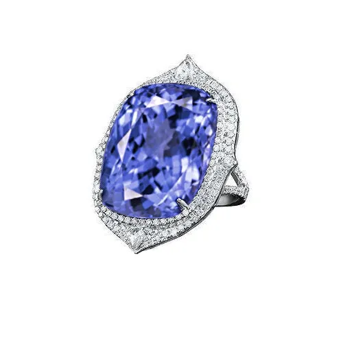 GB Rings Tanzanite With Natural Earth Mined Diamonds 2375 Ct Ring White Gold 14K GB Rings Tanzanite With Natural Earth Mined Diamonds 2375 Ct Ring White Gold 14K