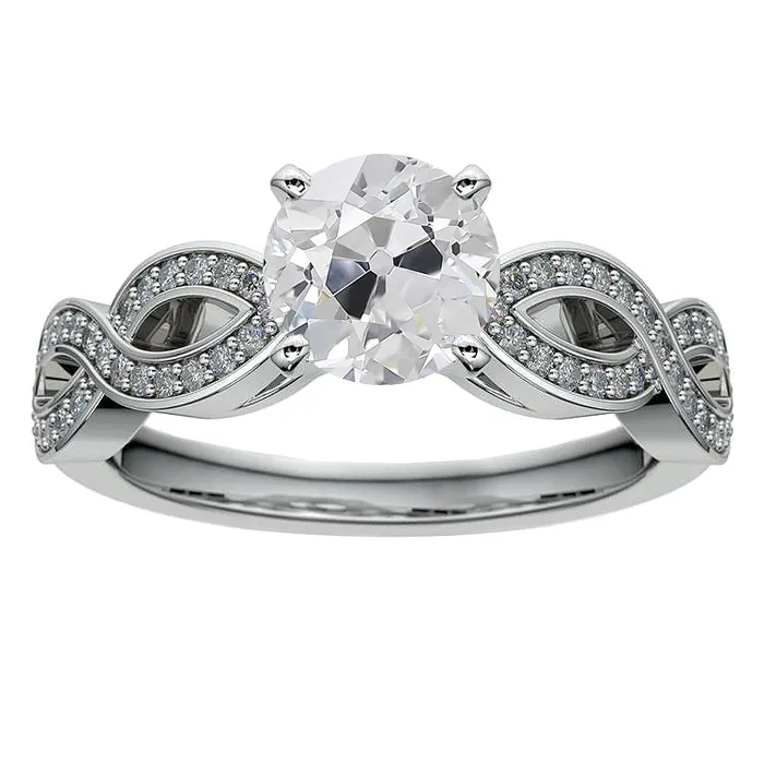 HarryChadEntcom Anniversary Ring Old Cut Round Natural Earth Mined Diamonds Infinity Style 5 Carats Rings HarryChadEntcom Anniversary Ring Old Cut Round Natural Earth Mined Diamonds Infinity Style 5 Carats Rings