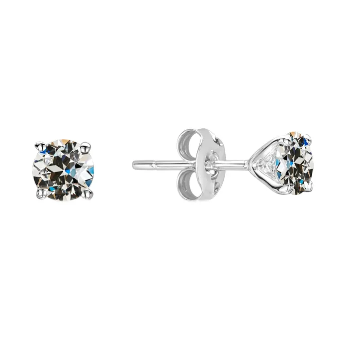 HarryChadEntcom Earrings 2 Ct Stud Earth Mined Diamond VS1 Earrings