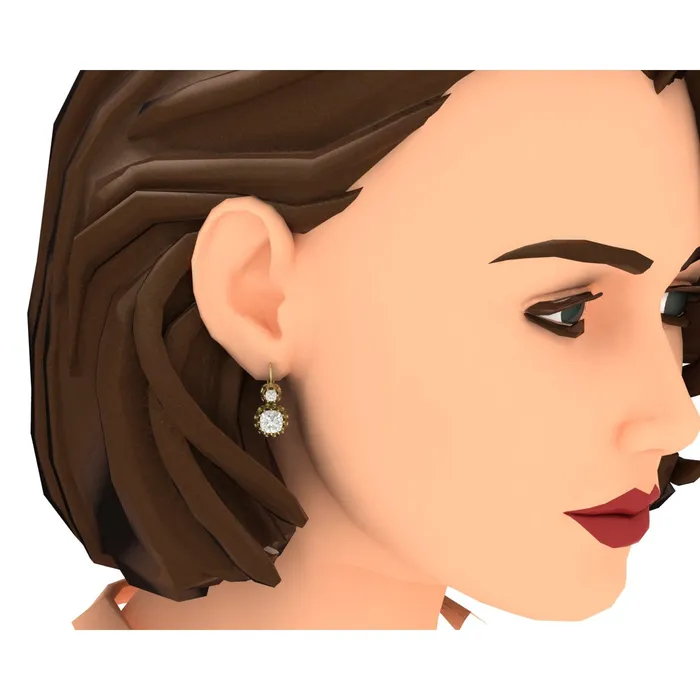 HarryChadEntcom Earrings Leverback Drop Earrings Cushion Earth Mined Diamonds HarryChadEntcom Earrings Leverback Drop Earrings Cushion Earth Mined Diamonds
