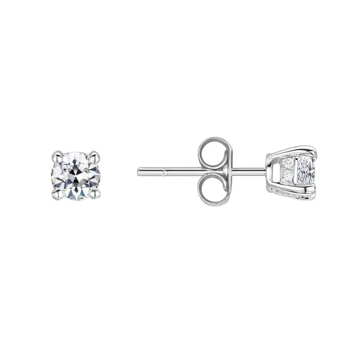 HarryChadEntcom Earrings Real Diamond Round Old Miner Stud Earrings 2 Carats Ladies Jewelry 14K Gold HarryChadEntcom Earrings Real Diamond Round Old Miner Stud Earrings 2 Carats Ladies Jewelry 14K Gold