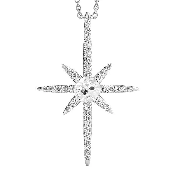 HarryChadEntcom Necklaces White Gold 14K Round Old Miner Cross Genuine Natural Earth Mined Diamond Pendant 250 Carats HarryChadEntcom Necklaces White Gold 14K Round Old Miner Cross Genuine Natural Earth Mined Diamond Pendant 250 Carats
