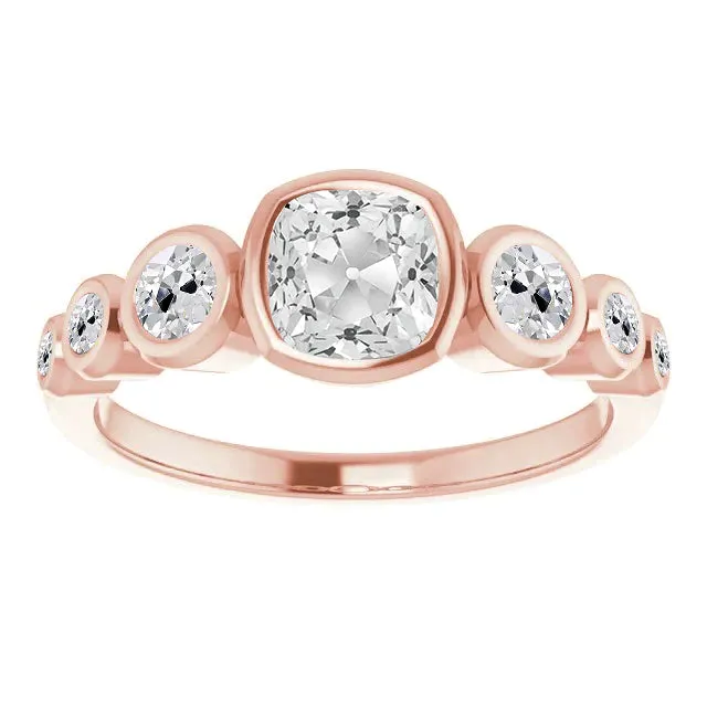 HarryChadEntcom Rings Half Eternity Band Cushion Old Cut Natural Earth Mined Diamond Bubble Ring 550 Carats HarryChadEntcom Rings Half Eternity Band Cushion Old Cut Natural Earth Mined Diamond Bubble Ring 550 Carats