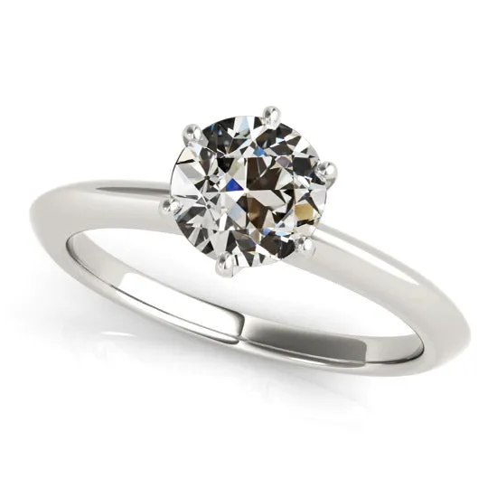 HarryChadEntcom Rings Old Mine Cut Natural Earth Mined Diamond Solitaire Ring 6 Prong Set 2 Carats HarryChadEntcom Rings Old Mine Cut Natural Earth Mined Diamond Solitaire Ring 6 Prong Set 2 Carats