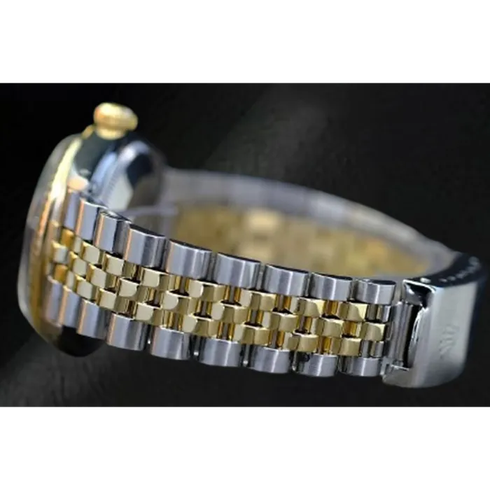 HarryChadEntcom Rings Rolex Datejust 36 mm Silver Roman Dial Two Tone Watch