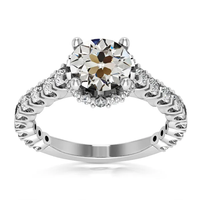 HarryChadEntcom Rings Round Old Cut Natural Earth Mined Diamond Wedding Ring Gold Ladies Jewelry 850 Carats HarryChadEntcom Rings Round Old Cut Natural Earth Mined Diamond Wedding Ring Gold Ladies Jewelry 850 Carats