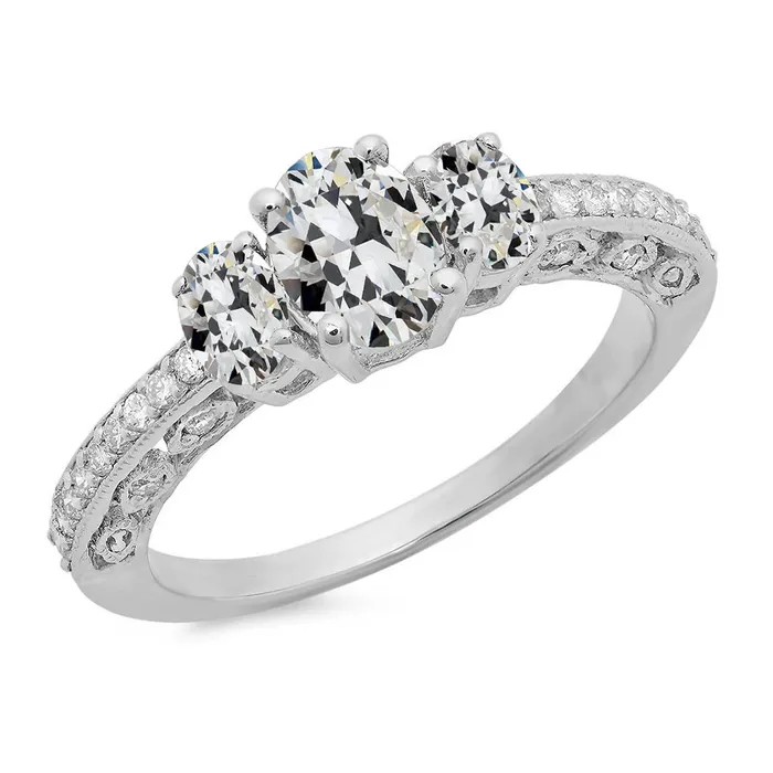 HarryChadEntcom Rings Round Oval Old Mine Cut Genuine Natural Earth Mined Diamond Ring Antique Style 850 Carats HarryChadEntcom Rings Round Oval Old Mine Cut Genuine Natural Earth Mined Diamond Ring Antique Style 850 Carats