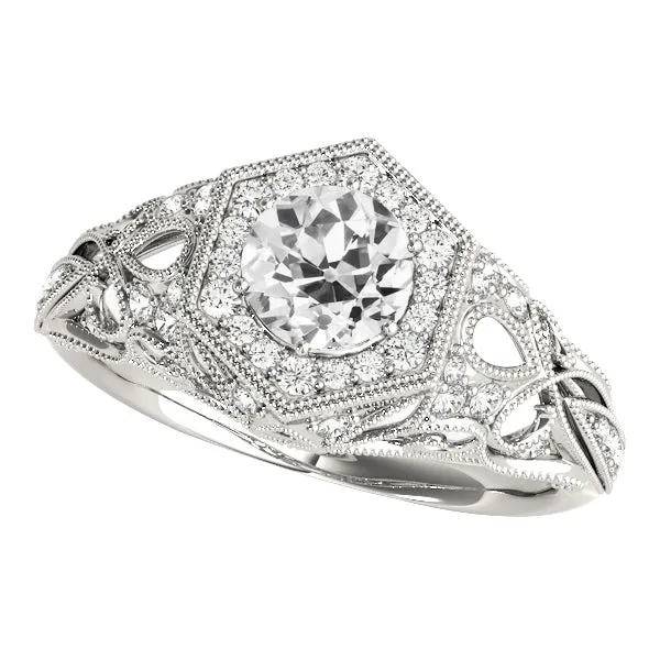 HarryChadEntcom Rings Vintage Style Round Old Miner Real Natural Earth Mined Diamond Wedding Ring 325 Carats