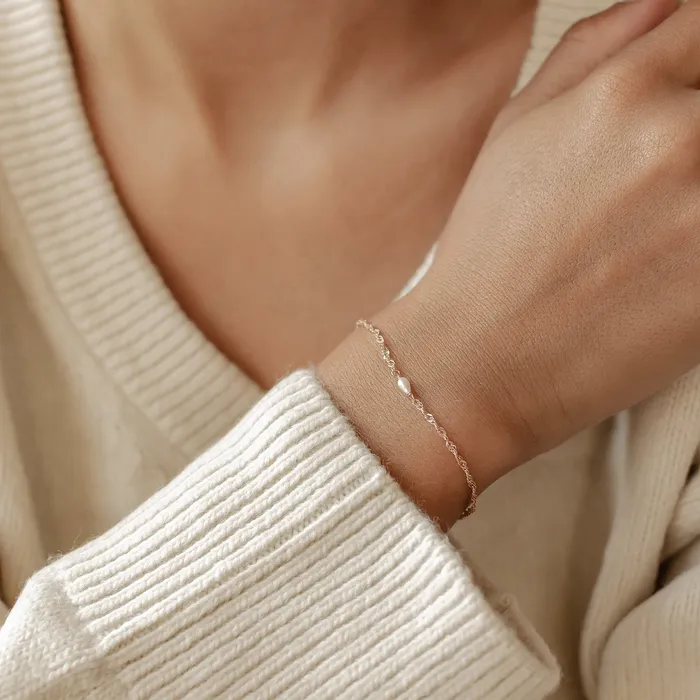 Hey Happiness Bracelets Pearl Bracelet Sterling Silver Gold Hey Happiness Bracelets Pearl Bracelet Sterling Silver Gold