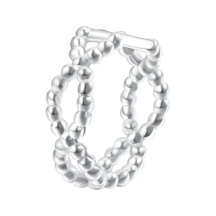 Hey Happiness Earrings Double Helix Ear Cuff Sterling Silver