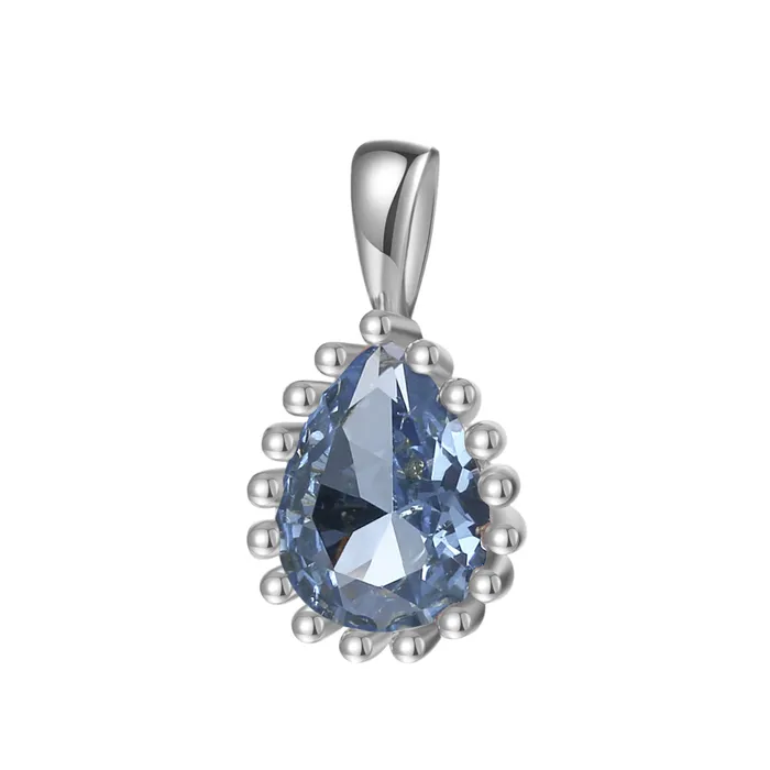 Hey Happiness Necklaces December Blue Topaz Birthstone Necklace Sterling Silver Hey Happiness Necklaces December Blue Topaz Birthstone Necklace Sterling Silver