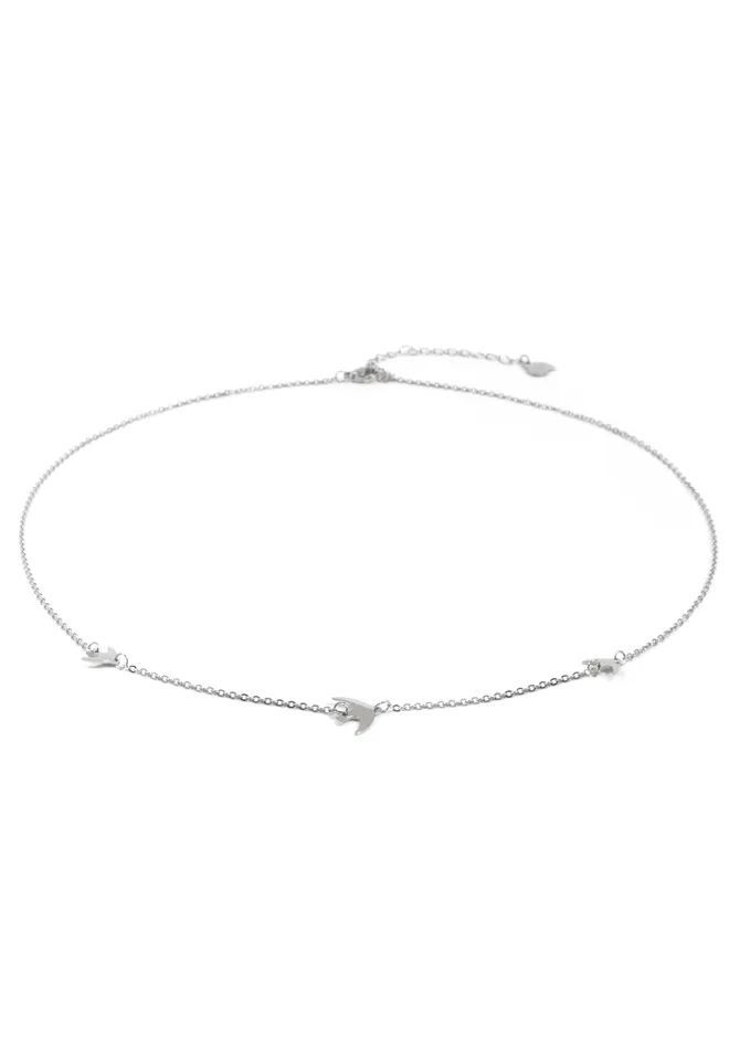Hey Happiness Necklaces Flying Birds Necklace Silver Hey Happiness Necklaces Flying Birds Necklace Silver
