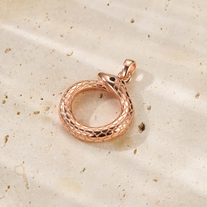 Hey Happiness Necklaces Snake Ouroboros Pendant Necklace for Renewal Sterling Silver Hey Happiness Necklaces Snake Ouroboros Pendant Necklace for Renewal Sterling Silver