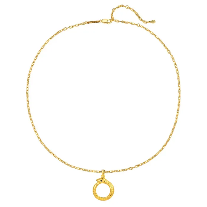 Hey Happiness Necklaces Snake Ouroboros Pendant Necklace for Renewal Sterling Silver Hey Happiness Necklaces Snake Ouroboros Pendant Necklace for Renewal Sterling Silver