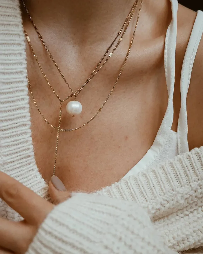 Hey Happiness Y Layered Necklace Gold Necklaces Hey Happiness Y Layered Necklace Gold Necklaces