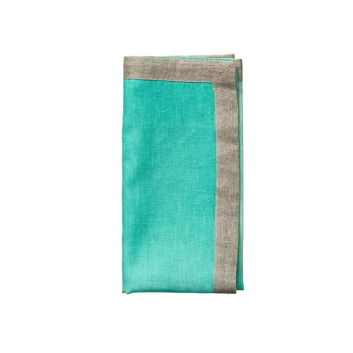 Kim Seybert Dip Dye Napkin MintSilver Kim Seybert Rings