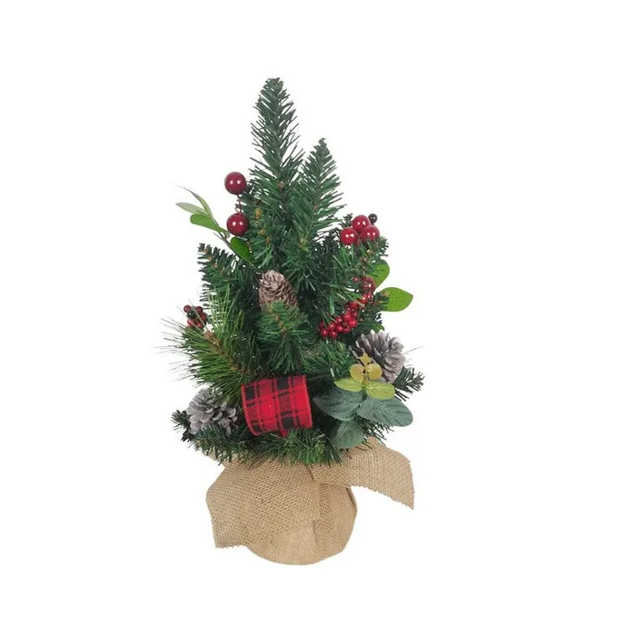 Kurt Adler 18 Green Tree With Berries and Pinecone Ribbon Kurt Adler Necklaces Kurt Adler 18 Green Tree With Berries and Pinecone Ribbon Kurt Adler Necklaces