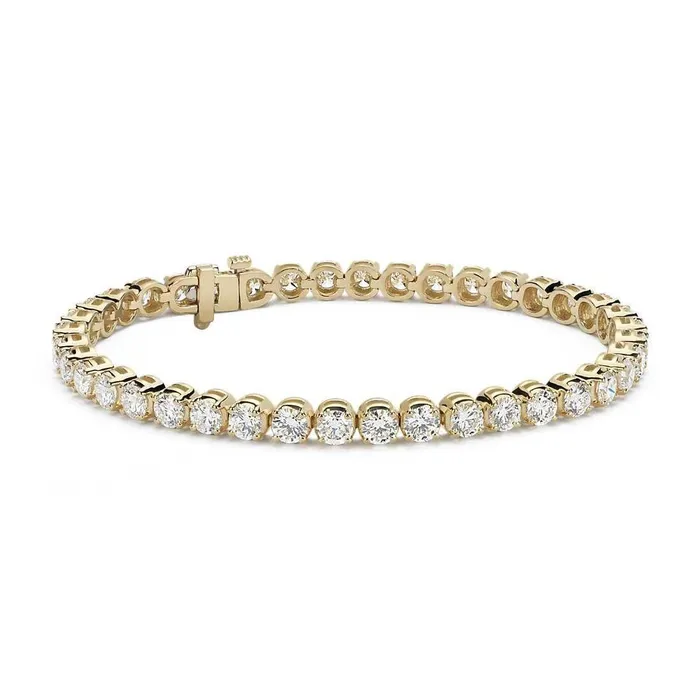 Ladies Round Brilliant Cut Natural Earth Mined Diamond Tennis Bracelet 6 Carats GB Bracelets Ladies Round Brilliant Cut Natural Earth Mined Diamond Tennis Bracelet 6 Carats GB Bracelets