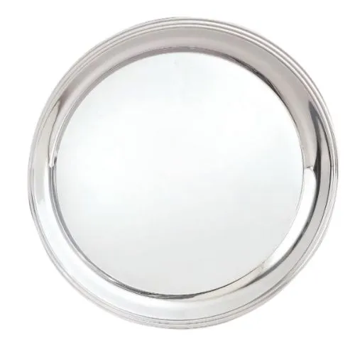 Leeber Round Tray Silver Stainless Steel Leeber Bracelets Leeber Round Tray Silver Stainless Steel Leeber Bracelets