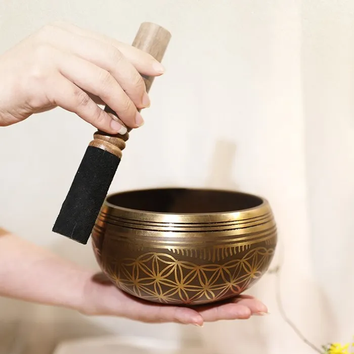 Life Changing Energy Rings 14cm Nepal Tibetan Singing Bowl FREE Mallet and Oring