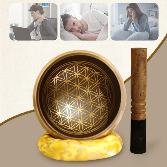Life Changing Energy Rings 14cm Nepal Tibetan Singing Bowl FREE Mallet and Oring