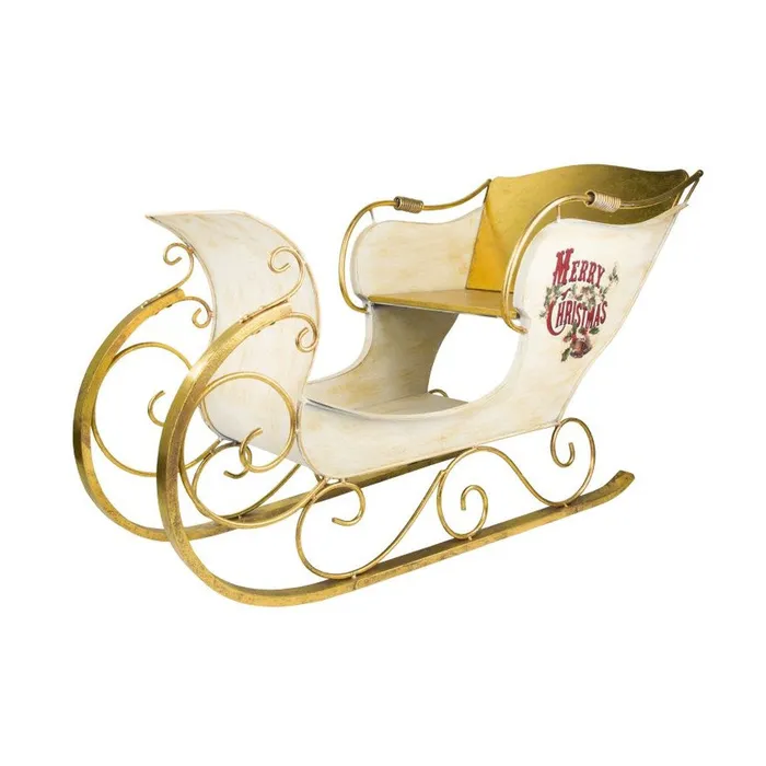 Mark Roberts Christmas 2015 Santas Sleigh Figurine 56 x 34 inches IvoryGold Mark Roberts PreStyled Sets Mark Roberts Christmas 2015 Santas Sleigh Figurine 56 x 34 inches IvoryGold Mark Roberts PreStyled Sets