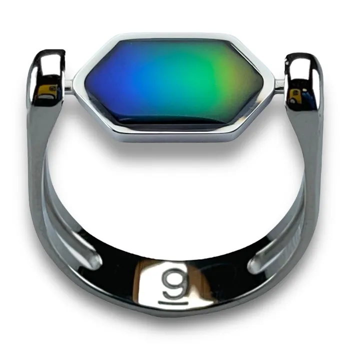MyCONQUERing Mood ColorChanging HexBar Fidget Ring for Anxiety Rings