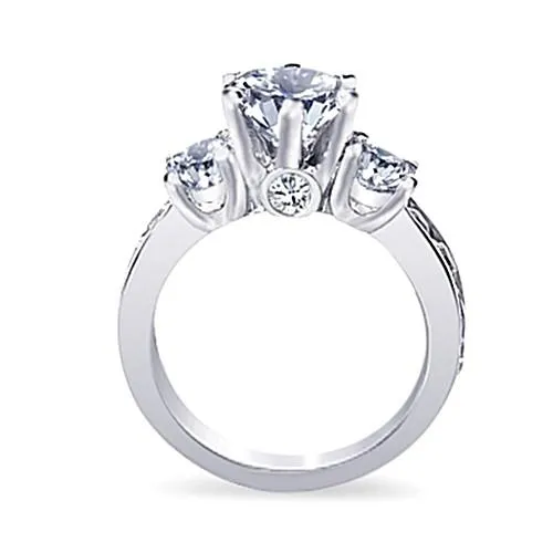 Natural Earth Mined Diamond 311 Carat Three Stone Ring Style Jewelry White Gold 14K GB Rings Natural Earth Mined Diamond 311 Carat Three Stone Ring Style Jewelry White Gold 14K GB Rings